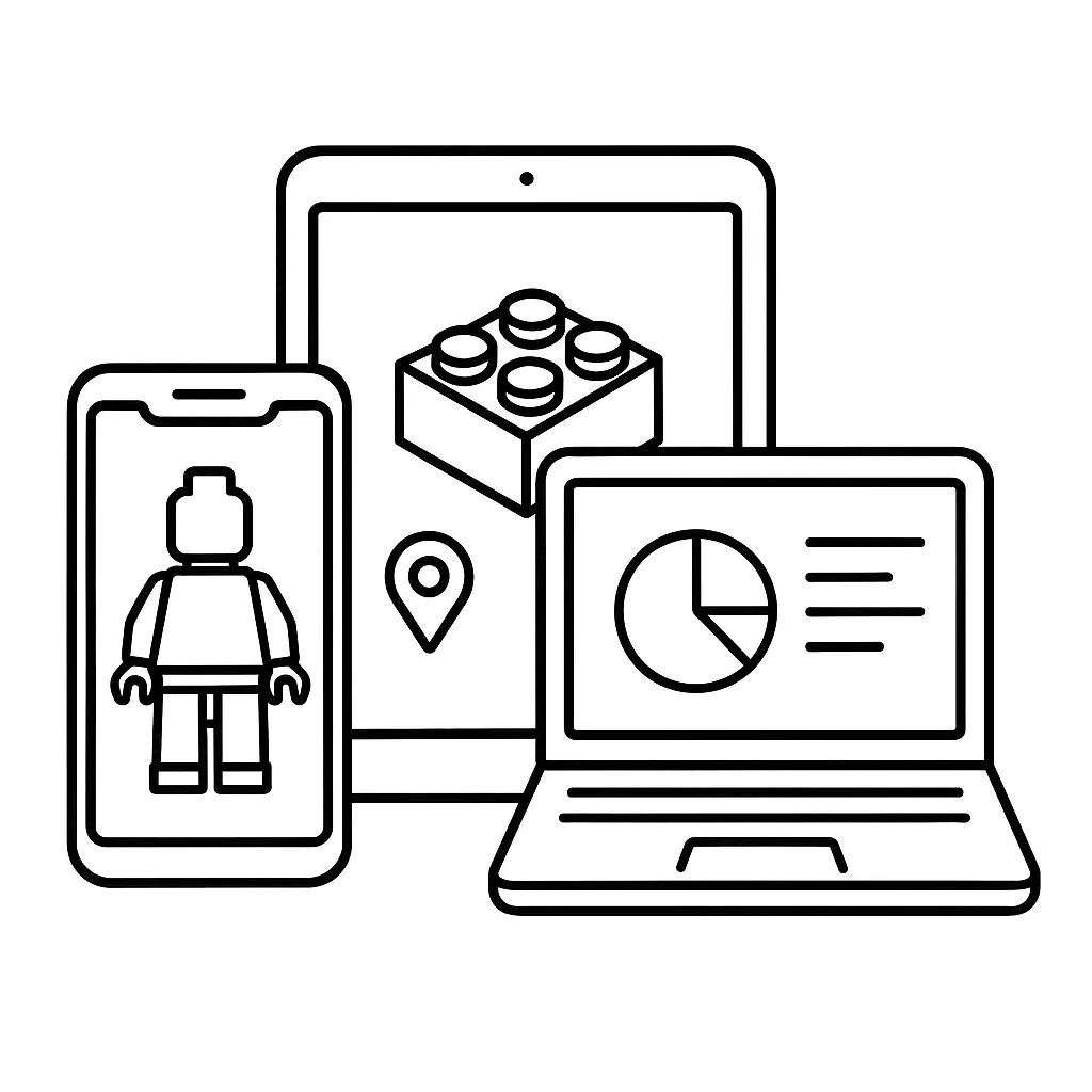 Web, iOS & Android illustration